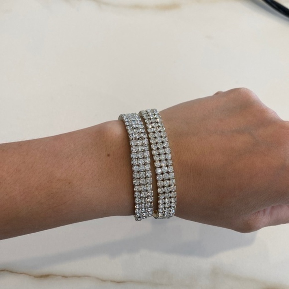 Crystal bracelets set of 2